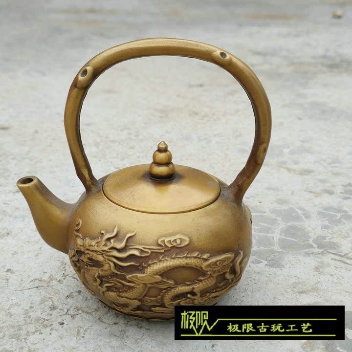 有名ブランド 火鉢 瓶掛 唐金 古銅 煎茶道具 
