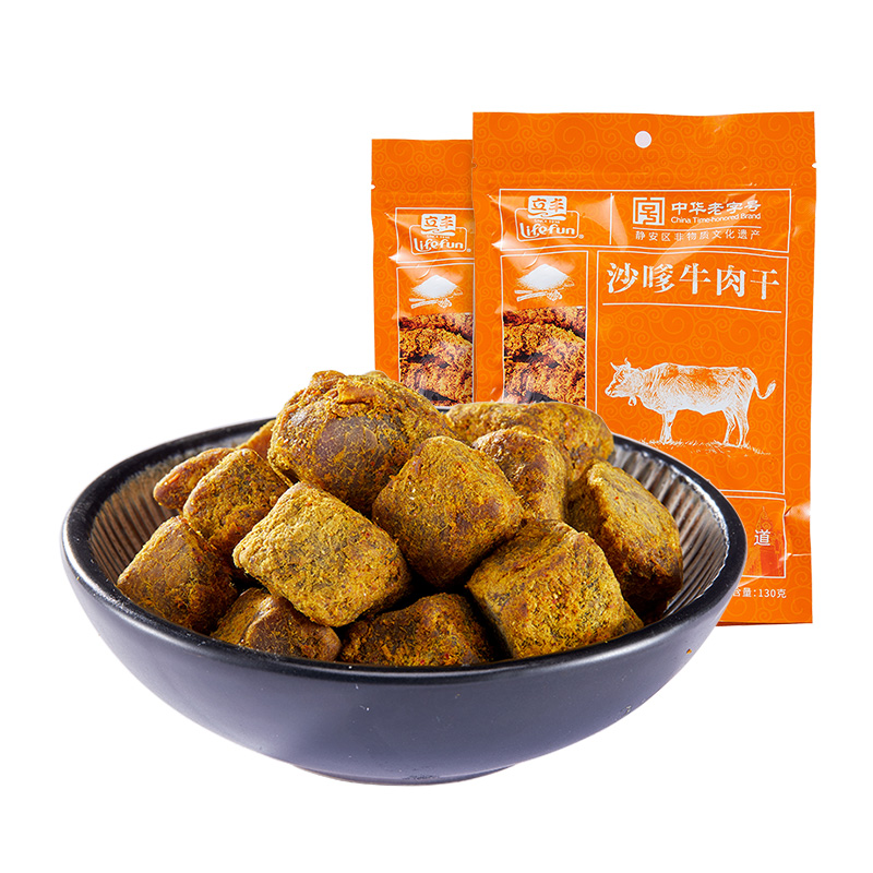 Lifefun 立丰牛肉干130g 2沙嗲味纯牛腿肉牛肉