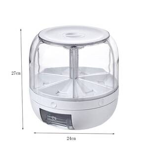 分隔装米桶家用密封分格可旋转米缸