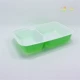 Hộp ăn trưa dùng một lần hộp đựng thức ăn nhanh hai hộp thức ăn hình chữ nhật hộp cơm trưa hộp đựng cơm hộp nhựa - Hộp cơm điện sưởi ấm
