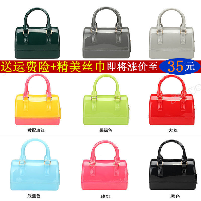 Free Shipping 2026 Spring/Summer Hot-Selling Bucket Pillow Bag Mini Jelly Bag Macaron Single Shoulder Crossbody Handbag for Women