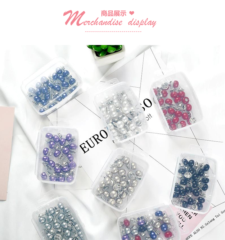 Hàn Quốc hoang dã nút khóa chống ánh sáng cổ áo khăn choàng khăn choàng khóa khăn quàng cổ kim trâm 20 bộ phụ kiện nữ cài áo vest