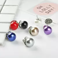 Hàn Quốc Pearl Studs Khóa chống sáng cổ áo choàng khăn choàng cổ DIY khăn quàng cổ cổ pin pin trâm cài phụ kiện nữ cai ao