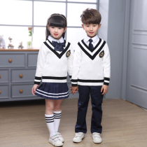 British College style mens and womens childrens clothing Korean sweater School uniform suit Primary school class uniform Kindergarten garden uniform Teacher uniform