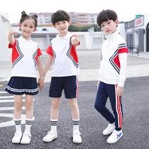 Childrens school uniform British College style primary school class uniform Spring and autumn and summer new suit teacher uniform Kindergarten garden uniform