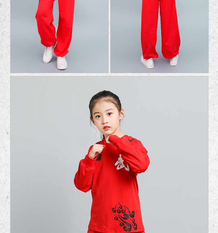 Quần áo cotton võ thuật quần áo dài tay đào tạo quần áo Taiji quần áo võ thuật đào tạo quần áo võ thuật hơn quần áo biểu diễn quần áo shop quan ao tre em