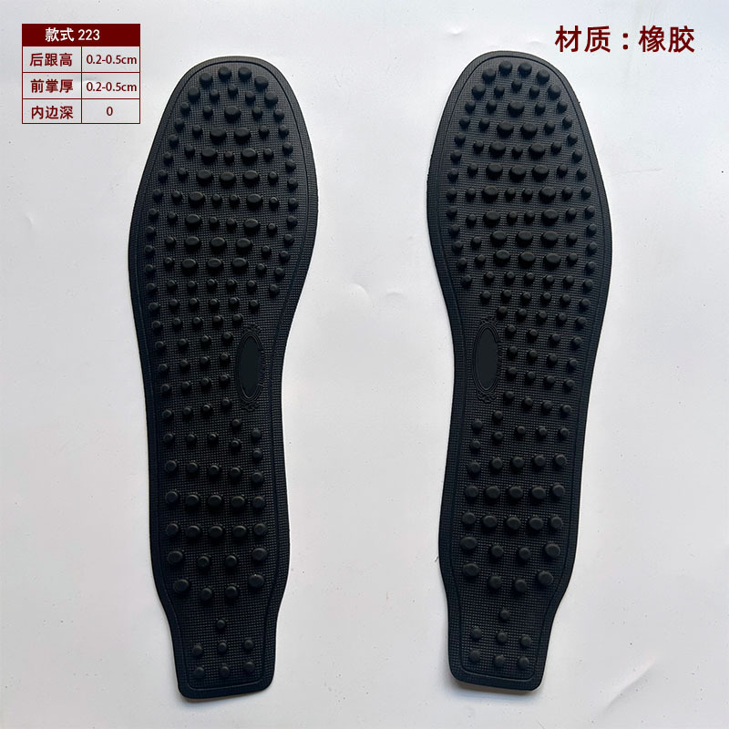 High-Quality Shoe Soles, Non-Slip Rubber, Wear-Resistant Soles