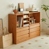 Современный и минималистичный книжный шкаф из натурального дерева, система хранения, дубовый стенд