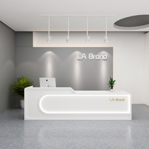Beauty Salon Front Desk Brief Modern Clothing Store Cashier Desk Bar Counter Commercial Company Training Institute Reception Desk Baking Varnish