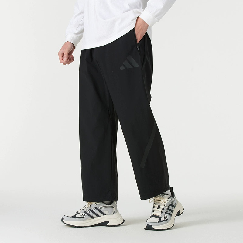 Authentic Adidas Woven Men's Pants Casual Sports Quick-Dry Breathable Straight-Leg Trousers Jn9031 Jn9030