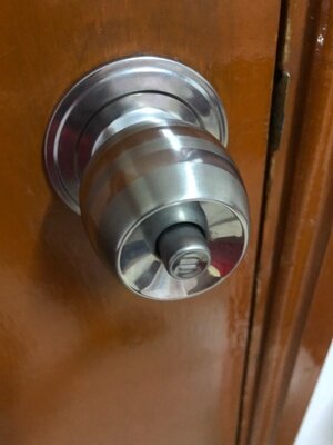 Home door lock bedroom toilet Universal ball lock stainless steel ball lock kitchen door solid wood lock