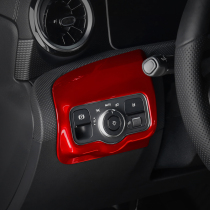 Mercedes-Benz new A-class CLA interior headlight switch bed bag decoration A180L A200L modified decoration carbon fiber pattern
