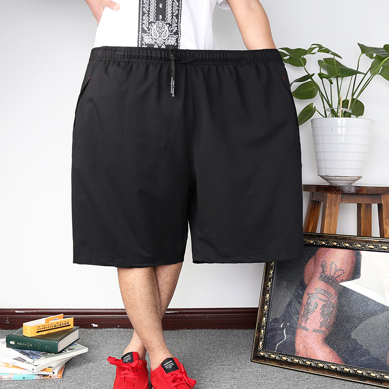 Men's Cotton Sports Shorts, Five-Point Length, Plus Size, Loose Fit, Breathable, Thin Beach Shorts, New Style