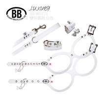 buddy belts Canada handmade leather luxury chest strap BB chest back luxury white spot