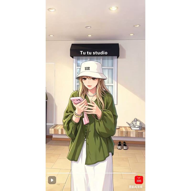 Tutu's Home 100% Ramie V-Neck Tie Beaded Button Sun Protection Shirt Top 4.17