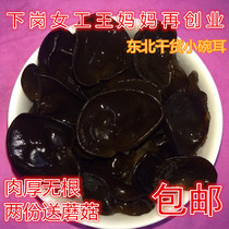 Northeast wild super dry goods Heilongjiang specialty rootless meat thick bowl ear autumn fungus black fungus 250g