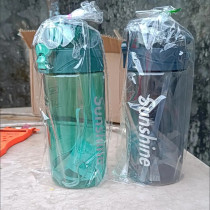 Water cup female student Korean version of the simple plastic cup male with straw high value large capacity portable fitness anti-fall cup