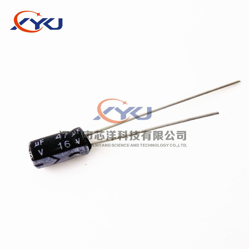 High quality in-line electrolytic capacitor 16V47UF 47UF16V volume 4 * 7MM 4X7 (50 only)