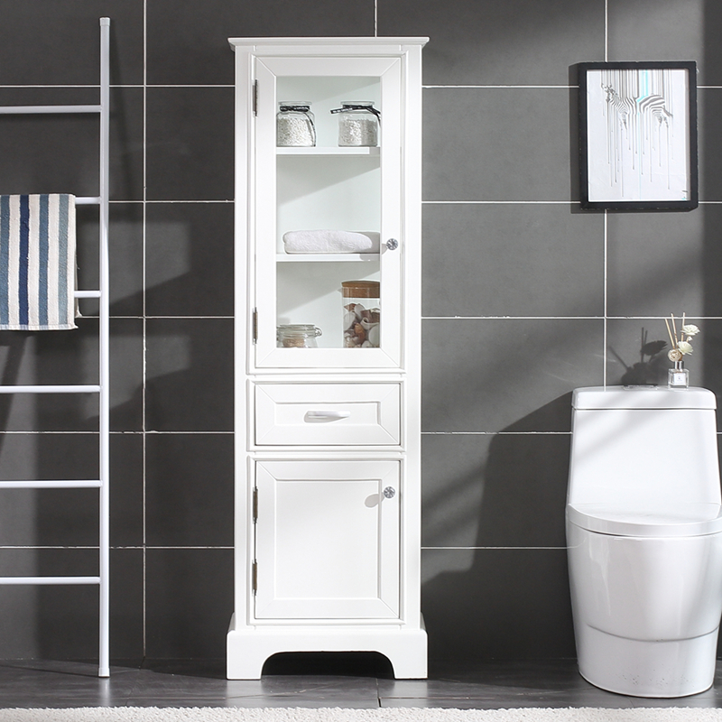 American Bath Room Cabinet Side Cabinet Dressing Room Containing Cabinet hardwood Waterproof Standing Cabinet Toilet side cabinet Im-2637