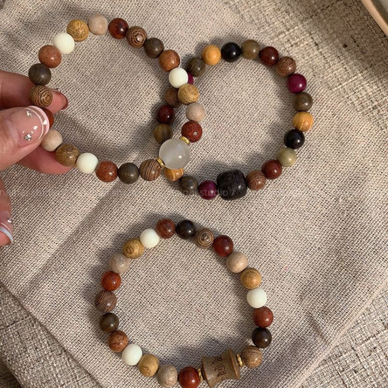 duobaozhu 팔찌 새로운 중국어 스타일 6 단어 속담 고대 스타일 Zen Rosary