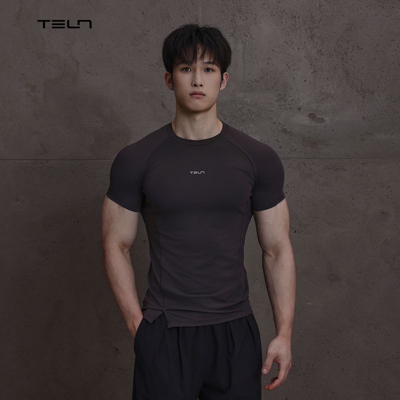 Ttelen. High-Elasticity Training Fitness Bodysuit Sports T-Shirt Short Sleeves | Split Hem | Slimming Waist, Flattering Fit Ttelen. High-Elasticity Training Fitness Bodysuit Sports T-Shirt Short Sleeves | Split Hem | Slimming Waist, Flattering Fit