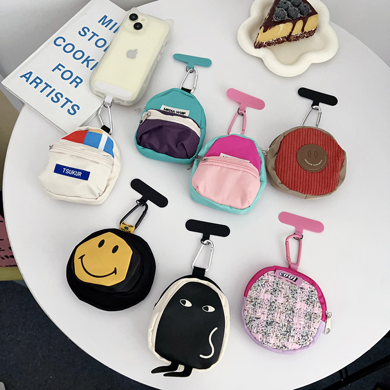 Versatile Coin Purse, Mini Backpack, Universal Phone Case, Suitable for Earphones, Creative Storage, Portable Bag, Pendant, Hanging Buckle