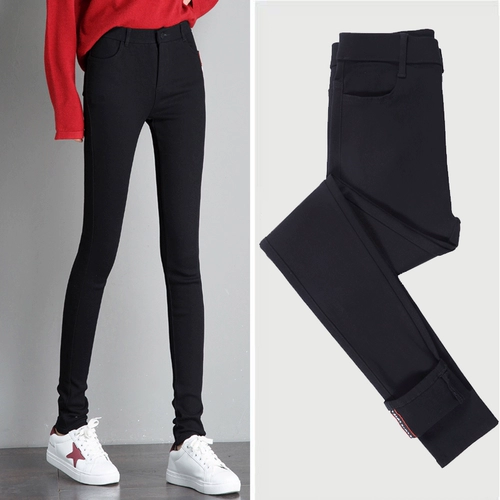 Осенние леггинсы, флисовые штаны, длинный карандаш, высокая талия, новая коллекция, по фигуре