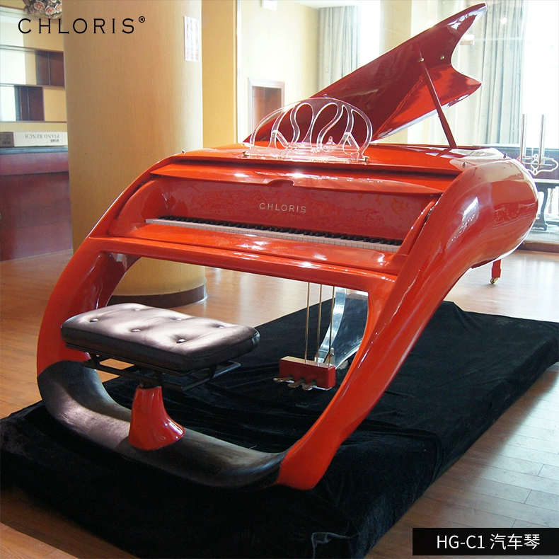 Cloris clorris tùy chỉnh Ferrari đỏ xe grand piano nhập khẩu cao với chơi piano - dương cầm