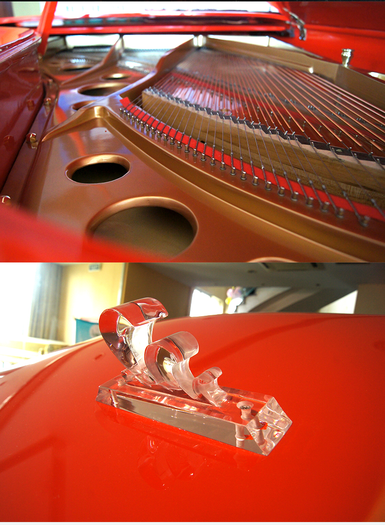 Cloris clorris tùy chỉnh Ferrari đỏ xe grand piano nhập khẩu cao với chơi piano - dương cầm dan piano