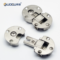 Half-circle double cup zinc alloy hinge hanging cabinet door open 180 degrees closed 90 degrees up and down the door hidden hinge