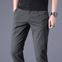 Autumn and winter casual pants mens loose straight mens pants 2021 winter mens cotton pants mens stretch casual trousers