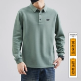 Футболка polo, мужской осенний демисезонный трендовый лонгслив для отдыха, в американском стиле