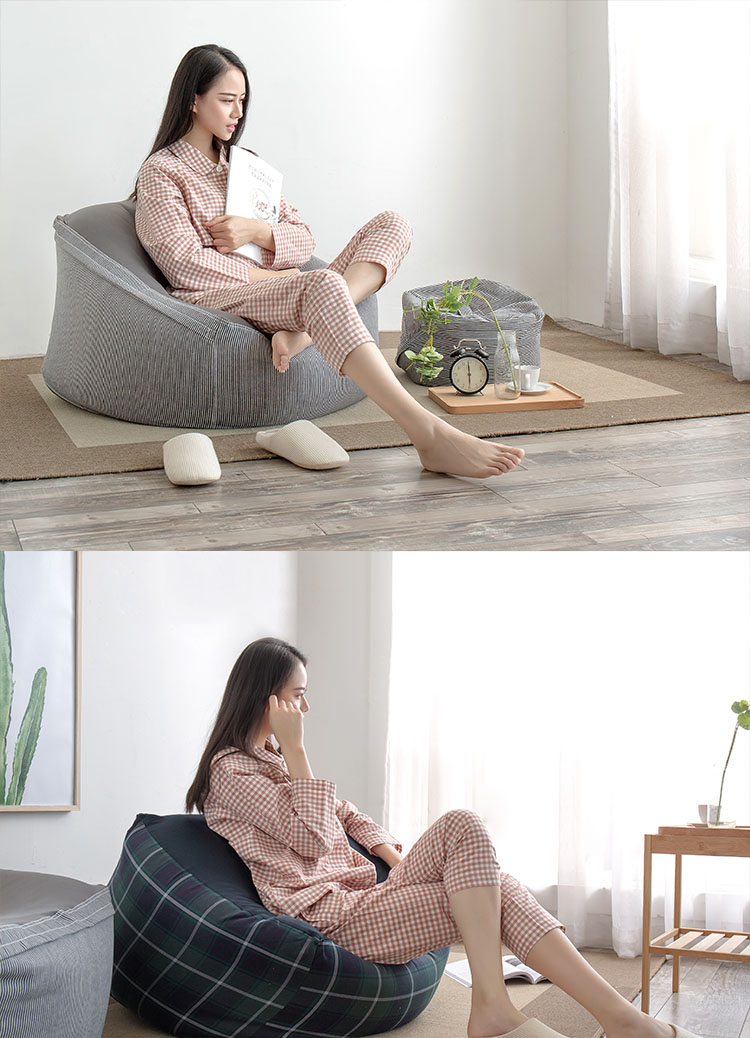 Không in beanbag beanbag tatami vải phòng ngủ sofa phòng khách thoải mái sáng tạo nhỏ đơn sofa ghế tựa - Ghế sô pha sopha phòng khách