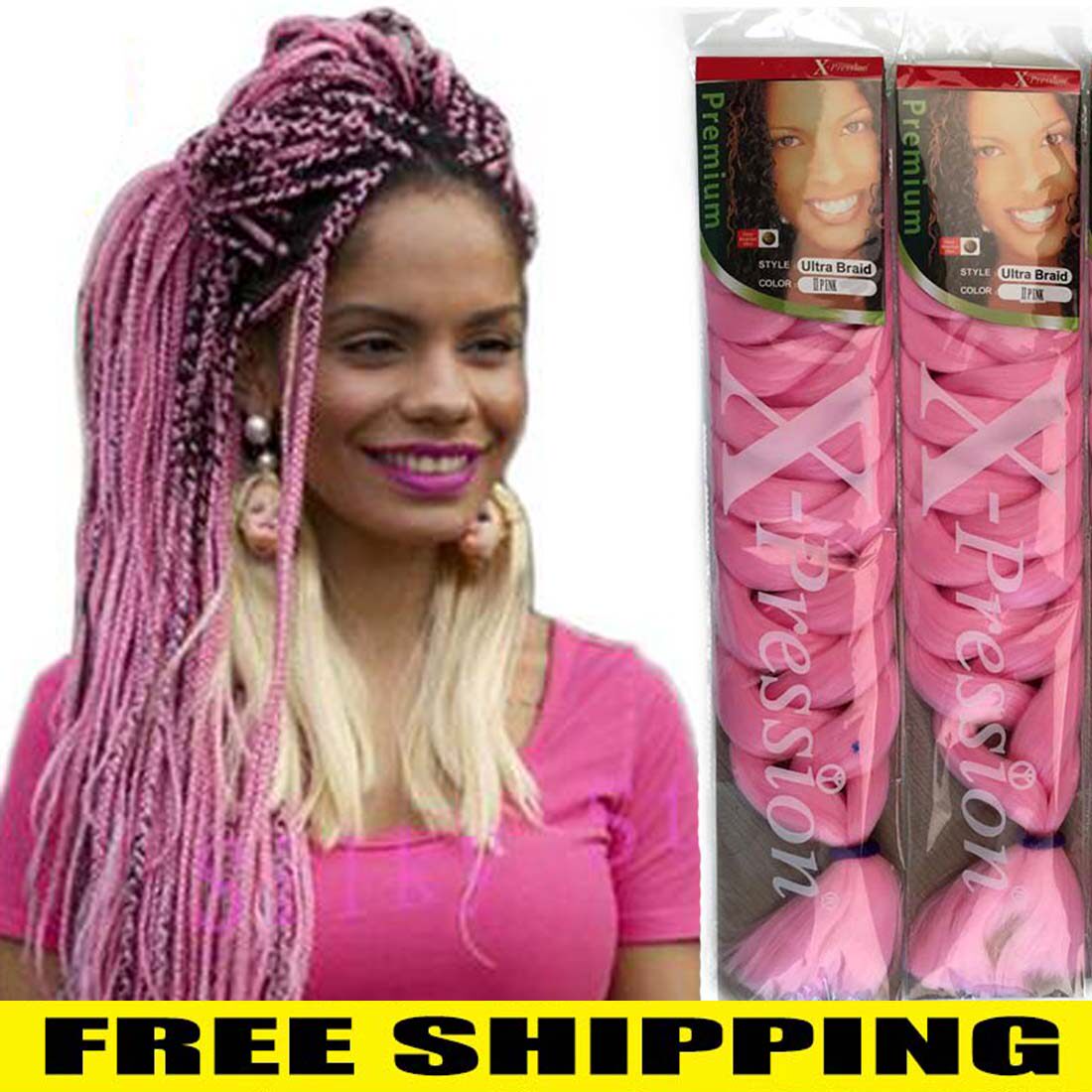xpression twist braids hair expression jumbo braiding