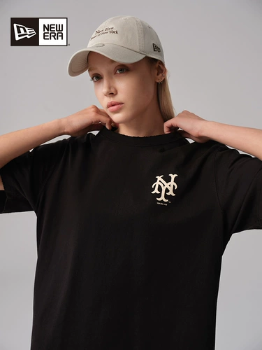 MLB, летняя футболка подходит для мужчин и женщин, короткий рукав, в американском стиле