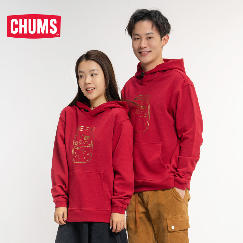 CHUMS Chacha bird Japanese trend outdoor men's and women's hooded sweatshirts Year of the Rat print CH00-1257