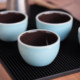 Blue outside and brown inside, thickened 200ml ceramic cup cupping cup hand-brewed coffee bean professional evaluation device