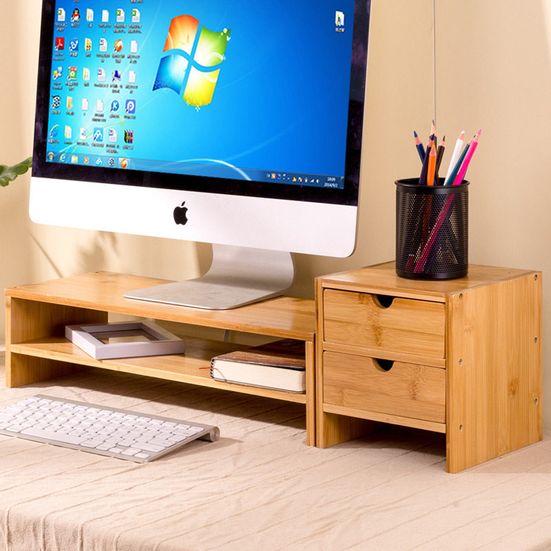 Desktop Computer Screen Screen Heightened Shelf Base Bracket Desk Face Containing Box Keyboard Tidying Shelf