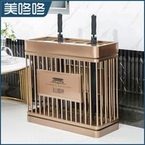 Umbrella shelf Umbrella storage barrel Hotel lobby commercial shopping mall door umbrella shelf stainless steel umbrella shelf tube
