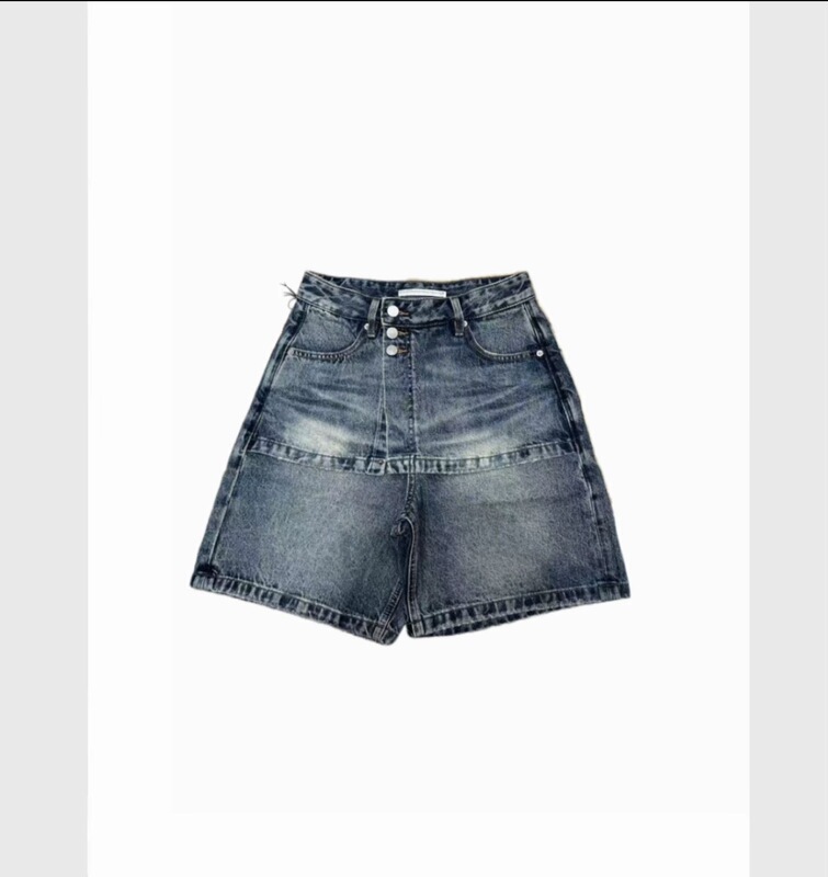 Aila｜New Summer Retro Versatile Casual Wide-Leg Denim Shorts Trendy and Fashionable