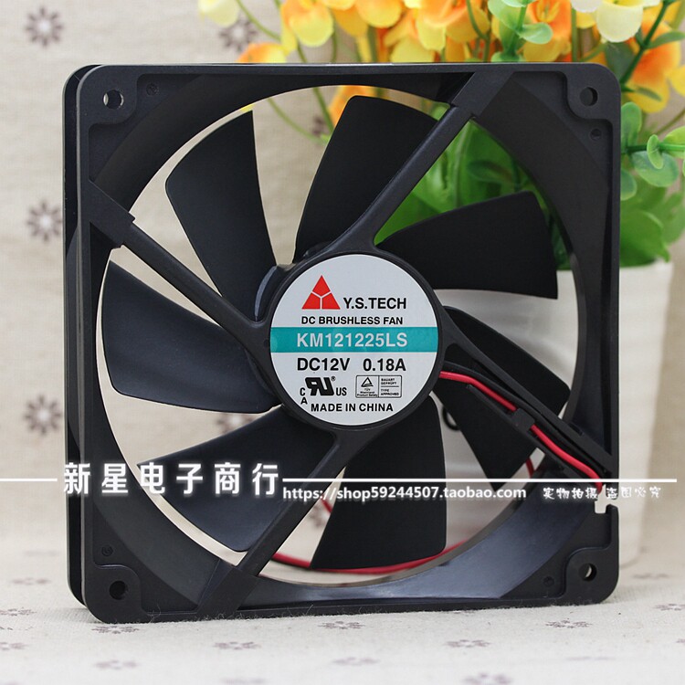 Original installation Wonsan Y S TECH KM121225LS 12025 12cm 12cm 18A 0 windy heat dissipation fan