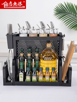 Japan MUJIE Kitchen Shelving Shelf Oil Salt Intake Frame Home Floor Multilayer Tool Holder Chopping Frame