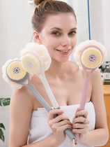 Japan Import MUJIE Bathed God Instrumental Bath Brush Long Handle Soft Hair Bath Brush Rubbing Bath Balls Powerful Rubbing Back