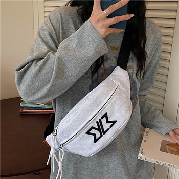 Chest bag for men and women, casual and fashionable cross-body small backpack, trendy brand, versatile shoulder bag, japanese cycling sports mobile phone waist bag