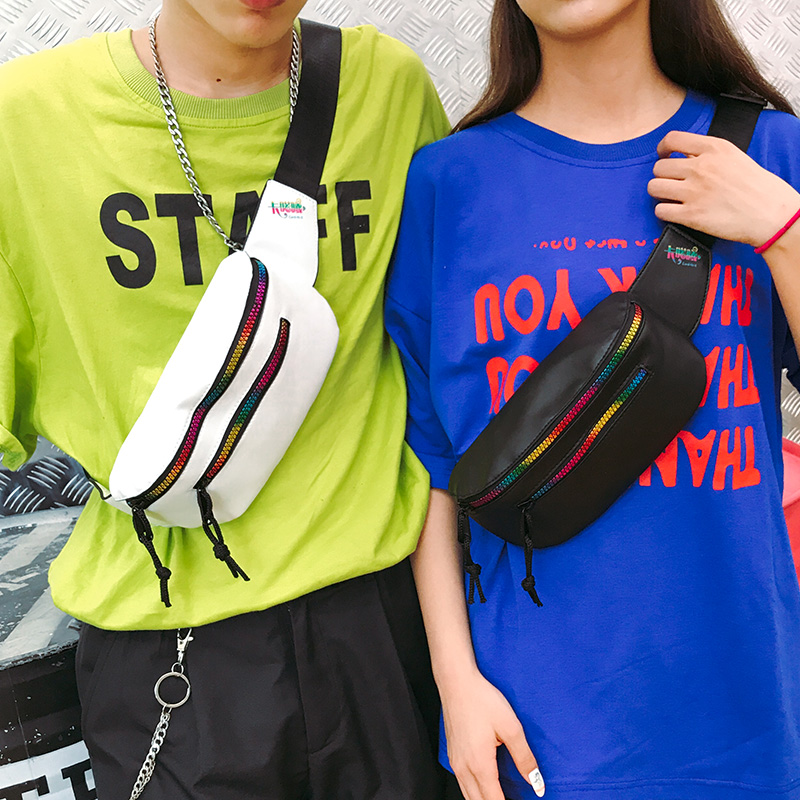 Street Han version Tide Cards Chest Bag Men Skew Satchel Students Single Shoulder Women Multifunction pockets Japanese Casual Hip Hop bags