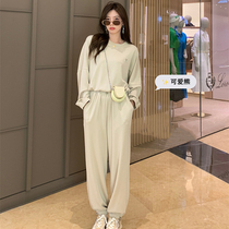 Casual Sportswear Suit Women Fall Student Han Edition Loose Clothing Fashion Foreign Gas Two Sets Tide Running