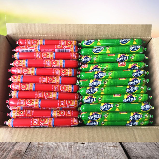 Double Sinks Fire Leg Sausage 35g Wang Zhongwang 40g Runkou Aroma Sweet Kings 60 Double Huiwang Wang Zhongwang Sausage Parquet
