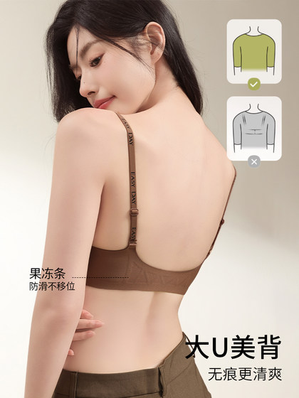 Front-Closure Bra for Women with Small Busts, Push-Up Effect, Anti-Sagging, 2026 New Popular Style, Side Breast Collection, Seamless, Beautiful Back