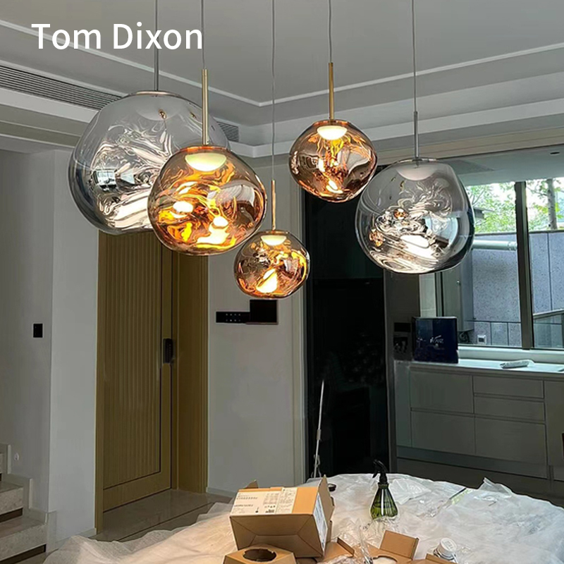 British Tomdixon Lava Lamp Hollow Staircase Designer Duplex Villa Living Room Bar High-End Restaurant Chandelier