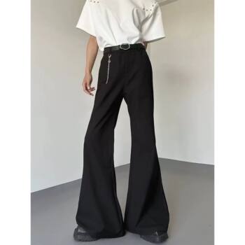 2025 new summer trend of niche micro-flag loose trousers
